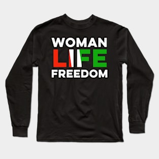 woman life freedom Long Sleeve T-Shirt